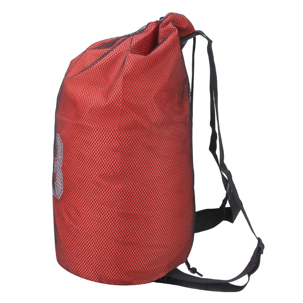 Sac à Dos D'entraînement De Fitness Sac De Cordon En Tissu Oxford Pour BasketBall Football Rouge - Accessoire Fitness Yoga Et Pilates - Achat & Prix
