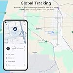 ATUVOS Air Tracker Smart Tags Pro for Android & iOS, New Dual System Key Finder Work with Google Find Hub or Apple Find My APP, Bluetooth Item Locator for Luggage, Suitcase. Replaceable Battery.4 Pack