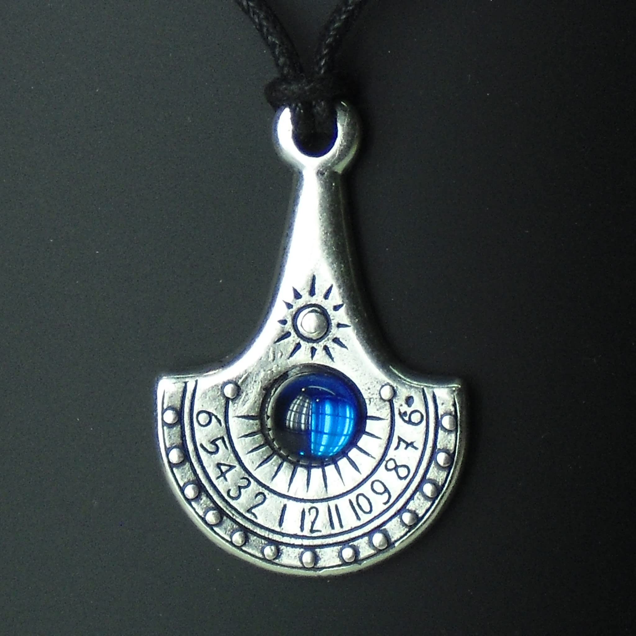Reloj de Sol colgante Nilo Baño de plata (Azul)