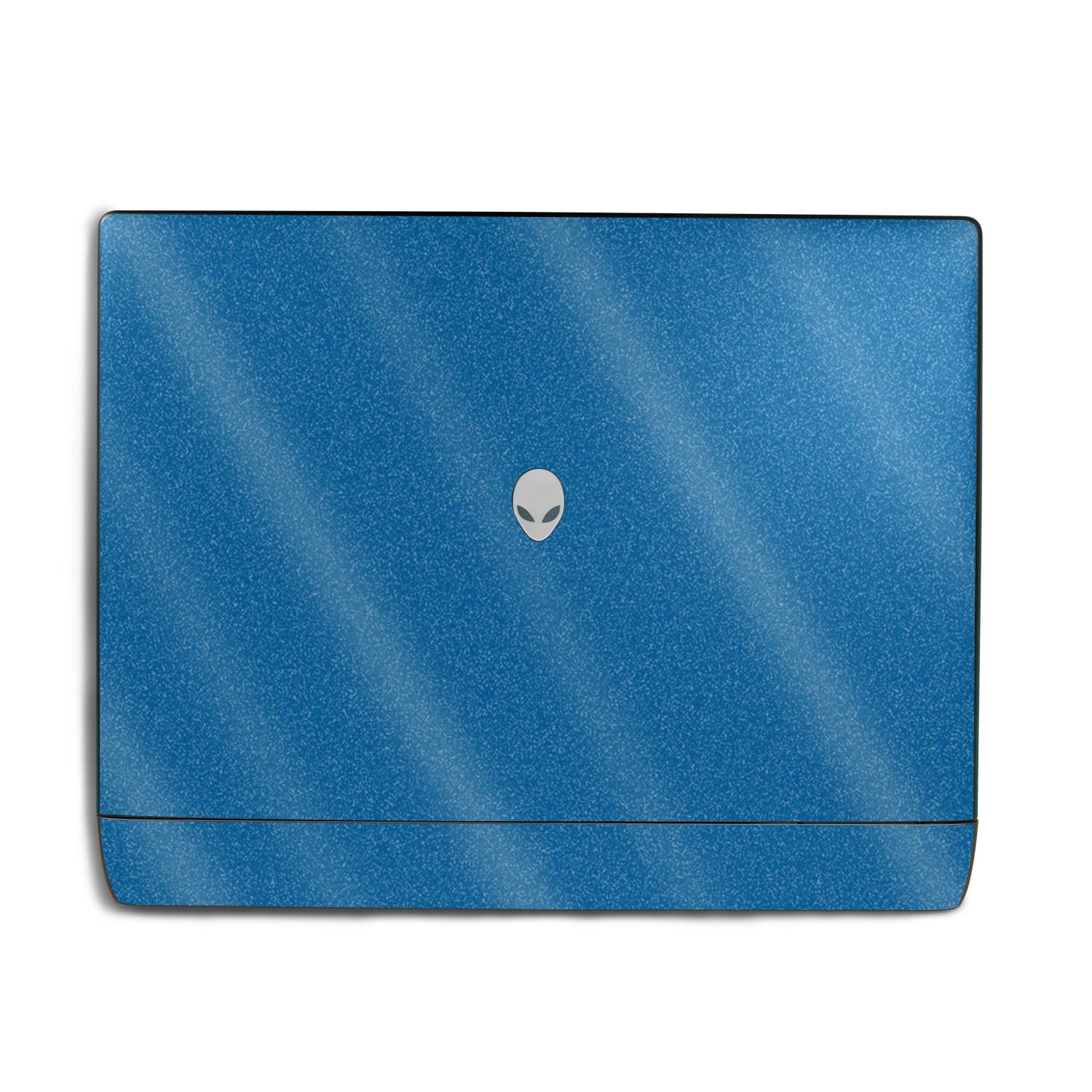 Glossy Glitter Laptop Skin Compatible with Alienware 18 Area-51 (2025) - Solid Blue - Premium 3M Vinyl Protective Wrap Decal Cover - Easy to Apply | Crafted in The USA by MightySkins