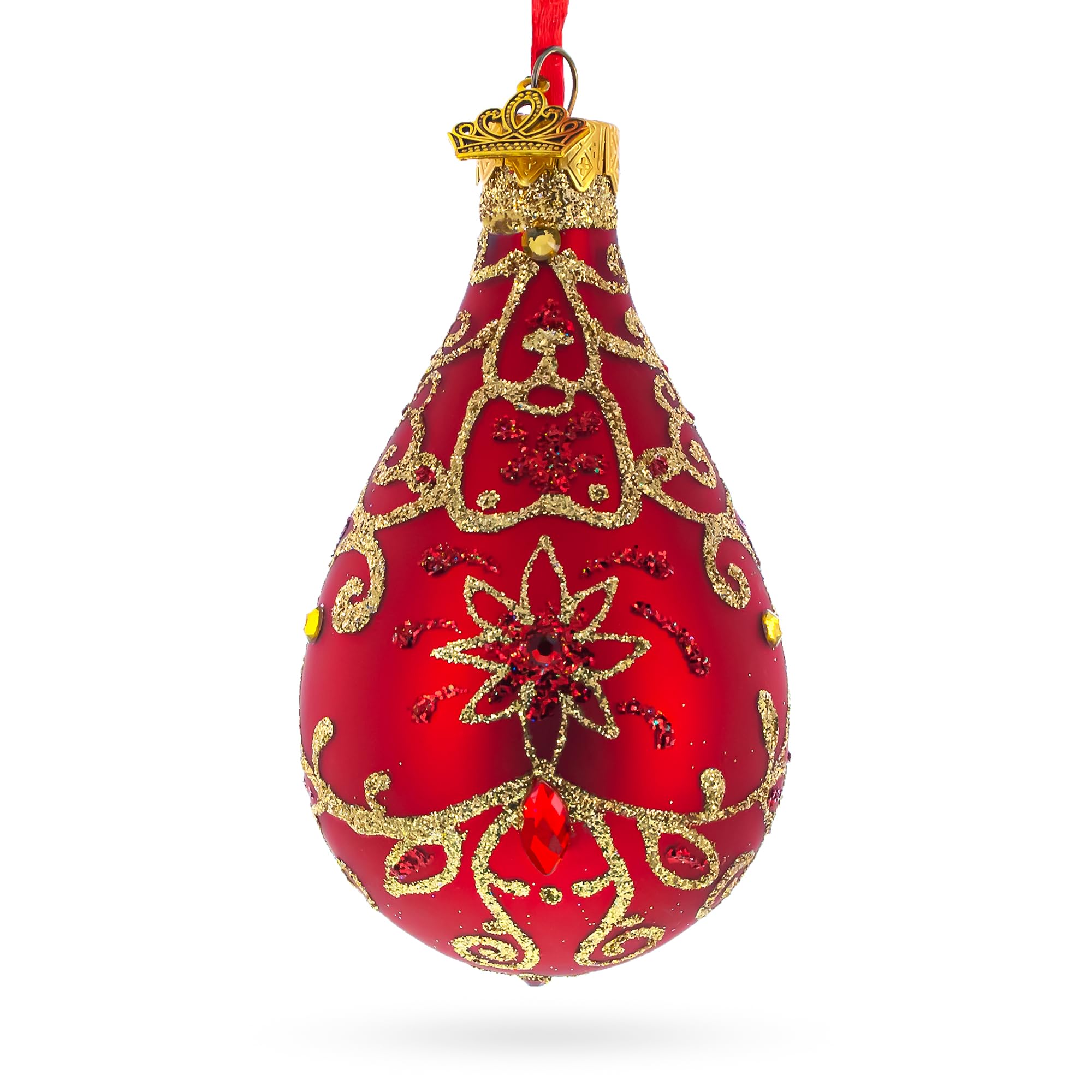 Décoration de Noël en forme de goutte rouge pour raviver la magie des fêtes