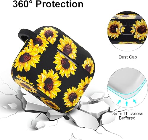 Miniatura 5 de Worryfree Gadgets Funda compatible con Apple Airpods de 3 generación de 3 generación funda de silicona para auriculares para mujeres y niñas funda