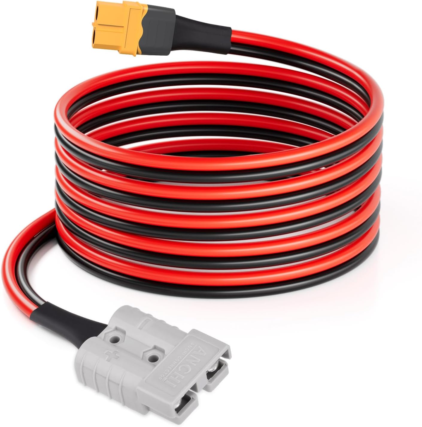 10AWG 10FT Anderson SB50 Battery Quick Connect/Disconnect to XT60 Female Cable SB50-XT60 Connector Cable for RC Battery Solar Panel and Solar Portable Power Station