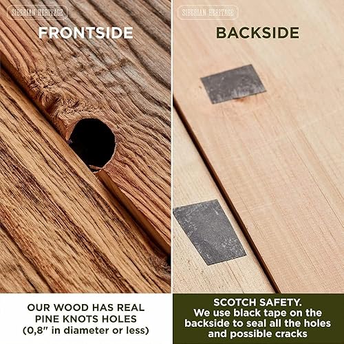 Miniatura 38 de Tablas Shiplap para pared, tablones de madera recuperada para decoración rústica, juego de 12 tablones de madera de granero (32 x 4 x 0.3 pulgadas)