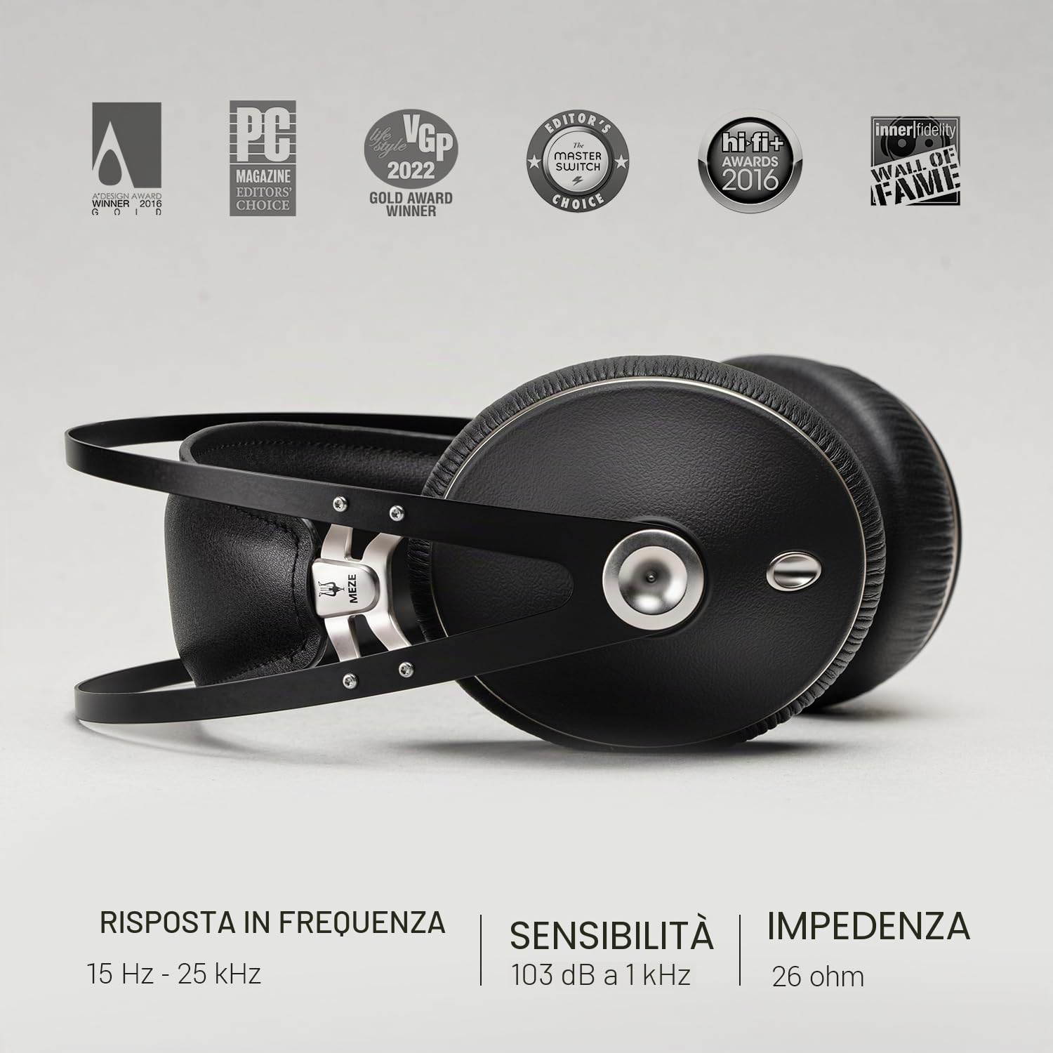 Cuffie Meze 99 Neo finitura Nero Argento