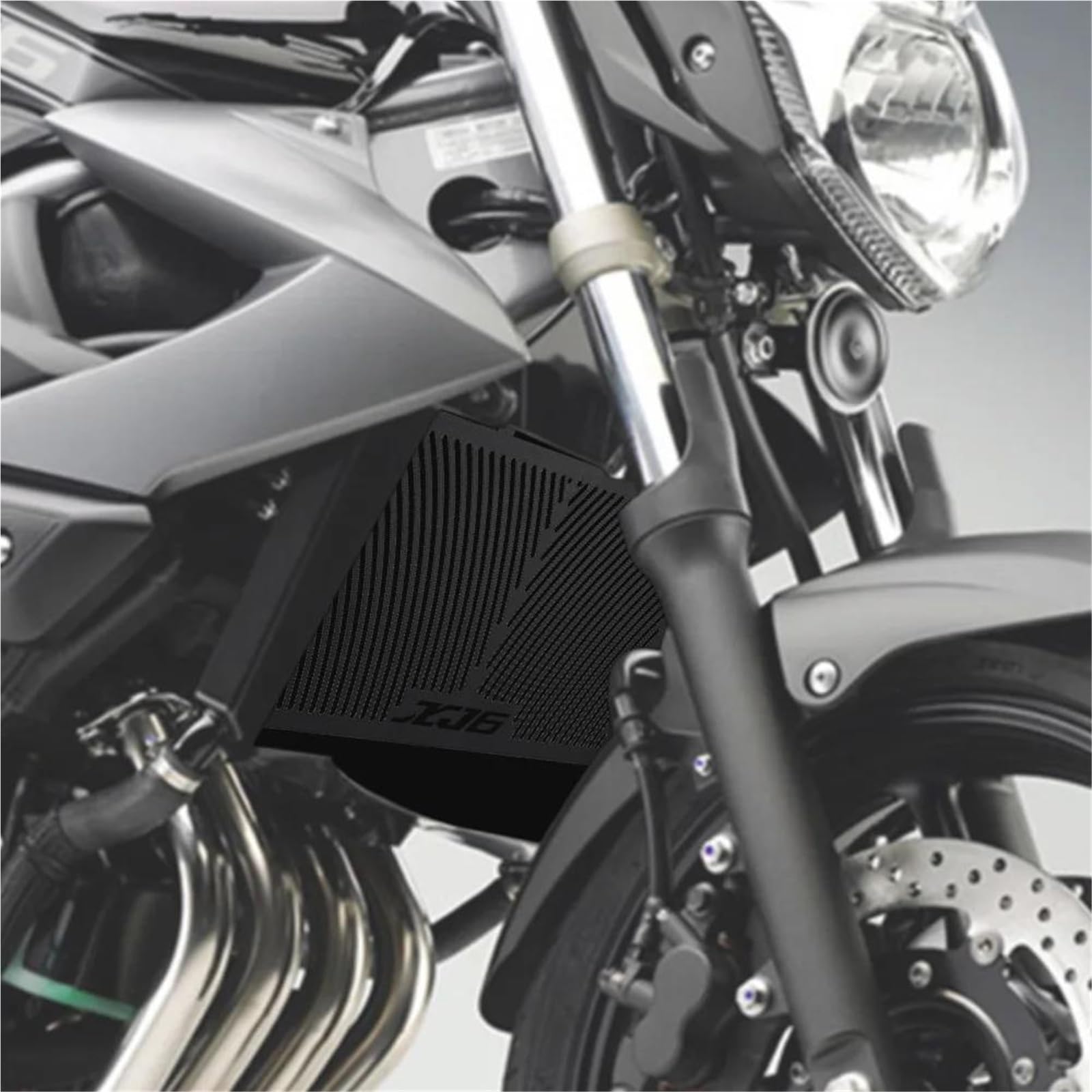 Ochrona chłodnicy motocyklowej Akcesoria Motocyklowe Osłona Chłodnicy Osłona Kratki Siatka Ochronna Do YAMAHA XJ6 XJ 6 DIVERSION F 2009-2015 Kratki motocyklowe(A XJ6 logo black)