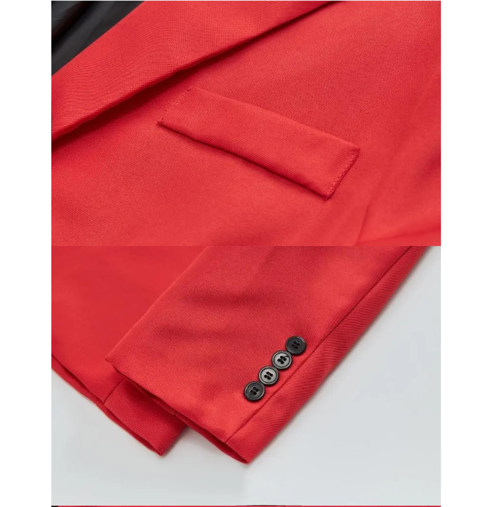 Sakkos Anzüge Farbiger Anzug Mantel Schwarz Weiß Doppel Fit Business Freizeit Anzug Jacke Mantel