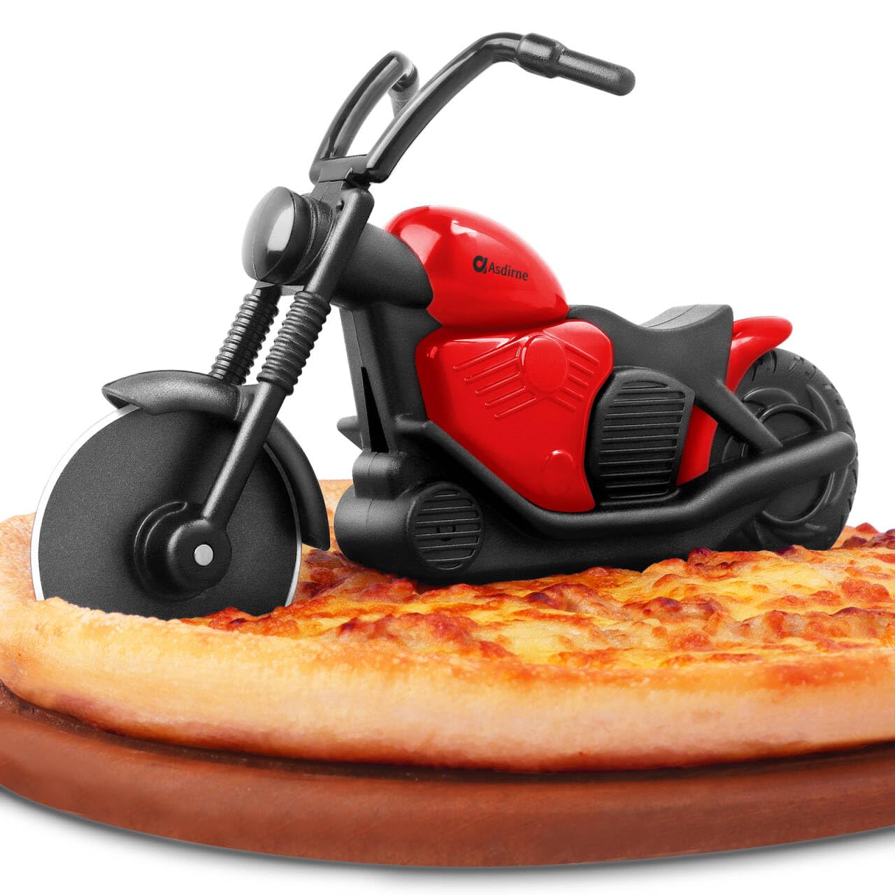 Tagliapizza A Forma Di Moto – Rotella In Acciaio Inox Per Pizza, Torte E Frittelle, Design Unico