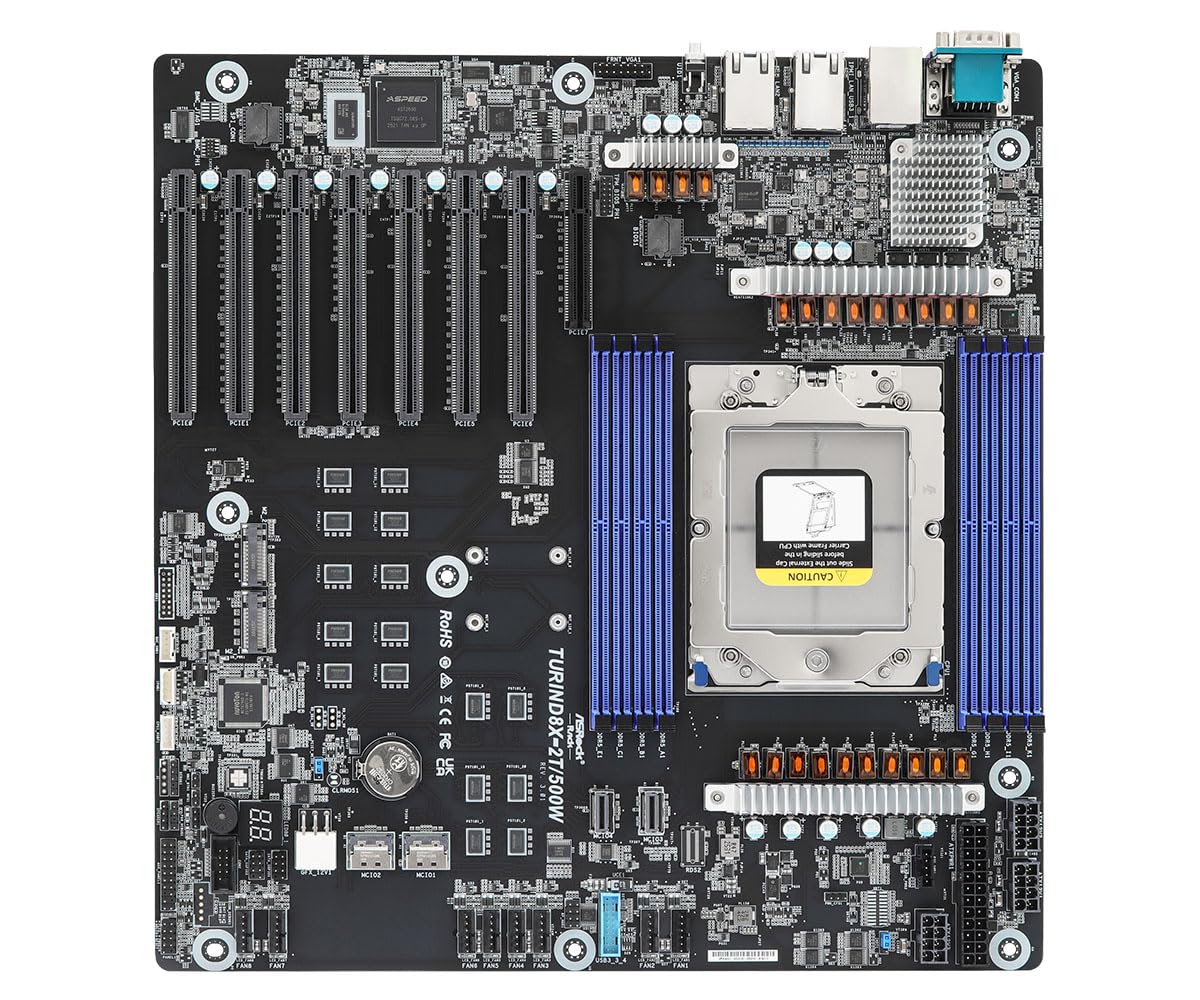 ASRock Rack Server Motherboard TURIND8X-2T/500W