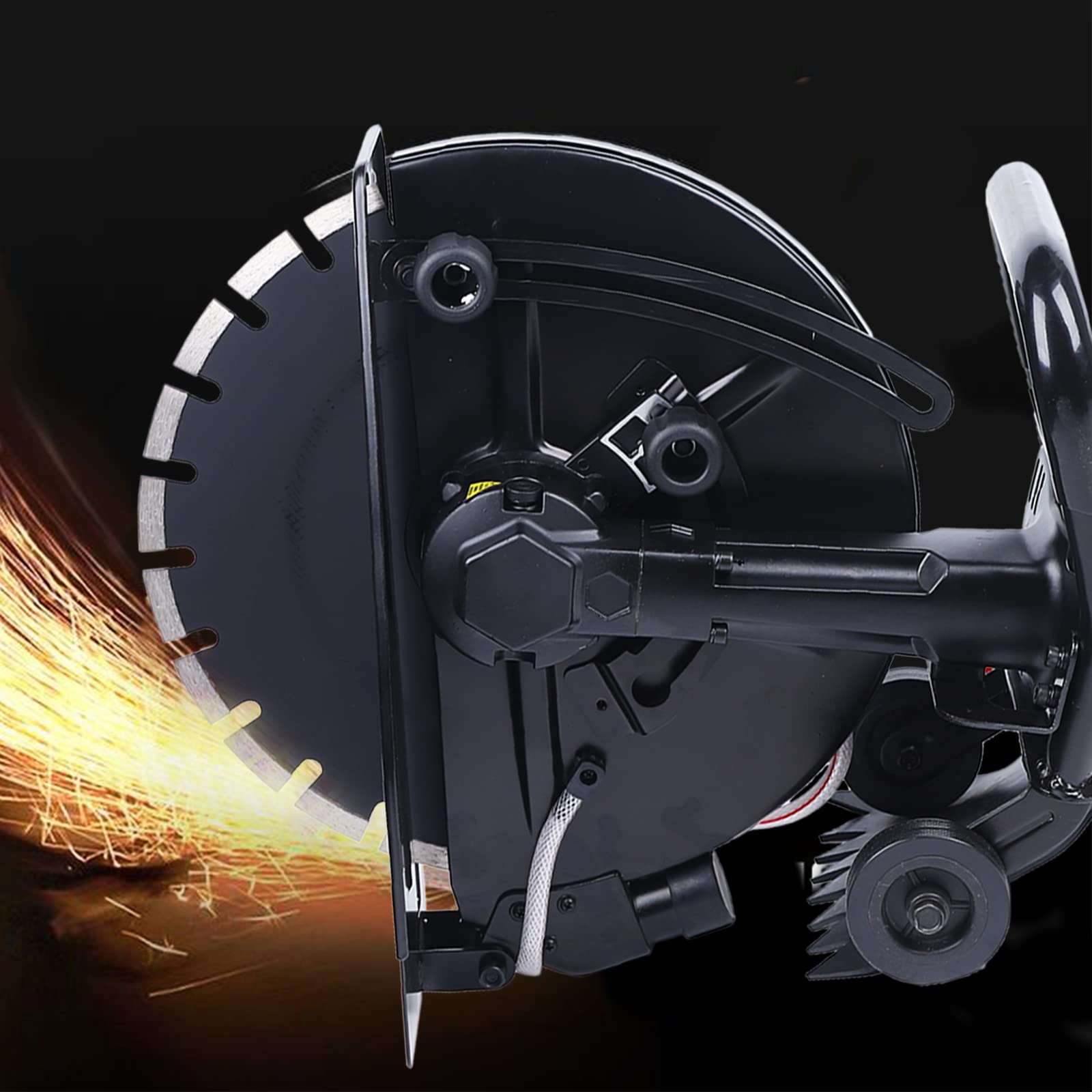 Troncatrice per pietra, 2800 W, 4600 rpm, taglierina per calcestruzzo, 350 mm, con tubo da 5 m, per pietra, cemento e ceramica