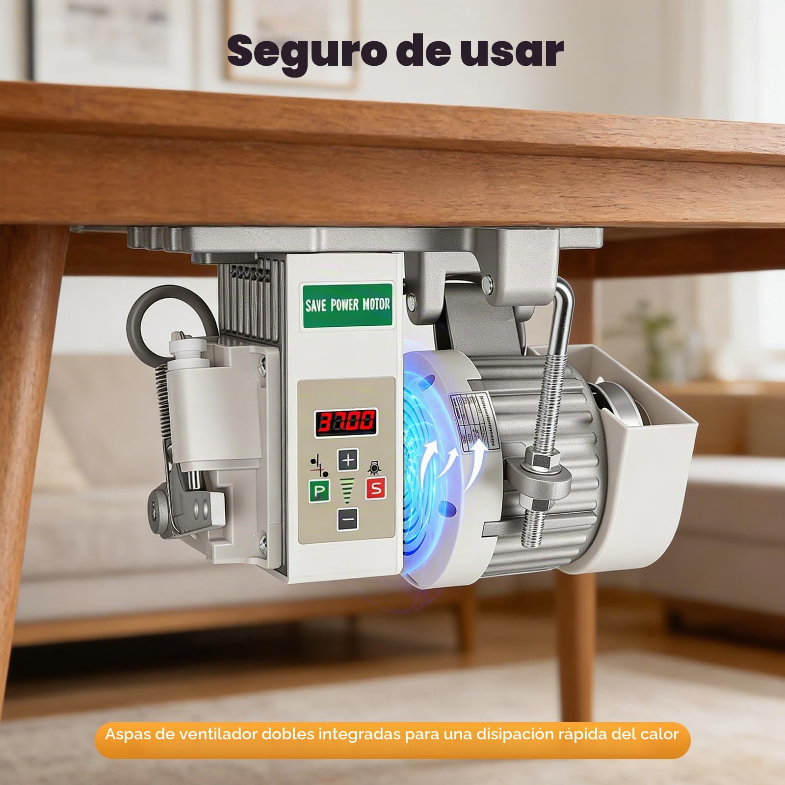 Motor Máquina Coser Eléctrica, 220V 750W Motor Máquina Coser 200-6500 Rpm Industrial Servomotor Ahorro Servomotor Sin Escobillas Coser Industrial Para Coser Industriales Domésticas