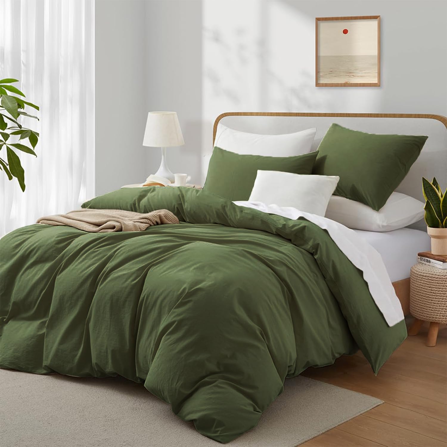 L&son Set Copripiumino Matrimoniale 3 Pezzi Beige – Morbido E Traspirante, 228x228 Cm + 2 Federe - 2