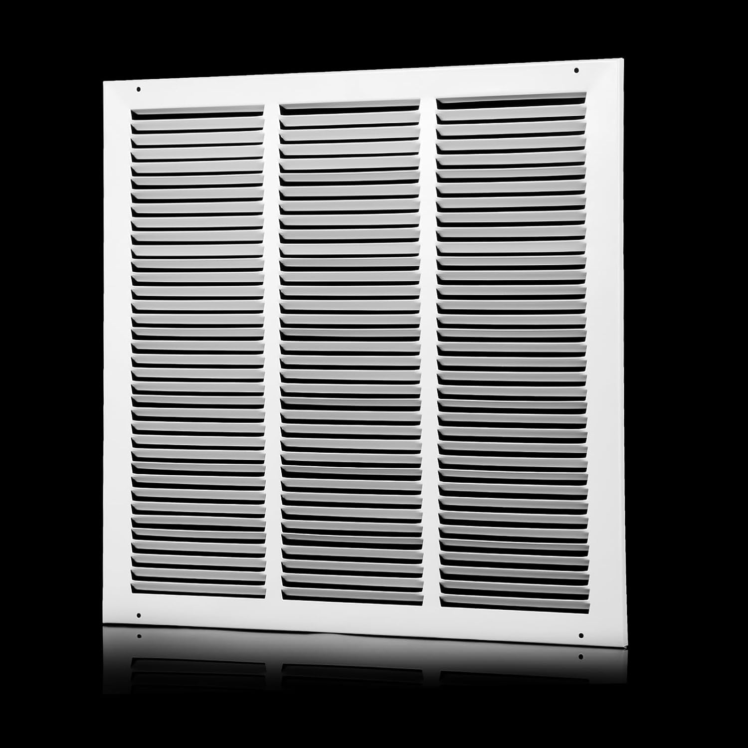 18x18 Air Return Grille(Duct Opening Size),Air Return Vent Cover,Flat Vent Cover,Rejillas De Aire Acondicionado Para Casa,Return Air Grilles,Outer Dimensions:19.75"Wx19.75"H(18"W x 18"H, Duct Opening)