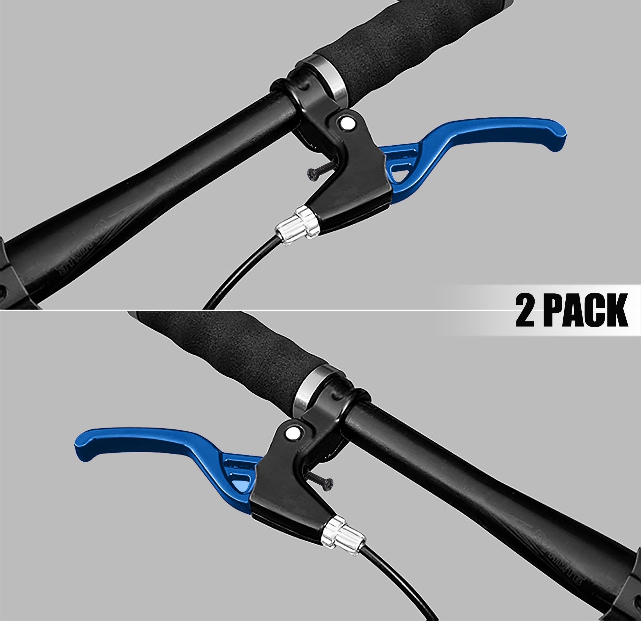 Leve Freno Bici In Lega Alluminio - Blu, Per Manubrio 22mm, 1 Paio