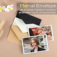 Vista 7 de Paquete de 100 mini sobres blancos de 4 x 2.75 pulgadas, sobres pequeños para tarjetas de regalo para bodas, baby showers, notas de agradecimiento