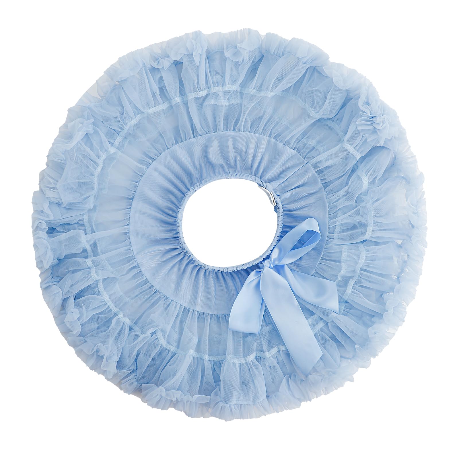 LACOFIA Falda Tutú Niña 3 Capas Tul Baile Princesa Cintura Elástica Ajustable Mini Falda Burbuja Fiesta Danza Cumpleaños