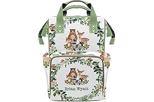 Plentiful Pulusi Bag for Personalized Diapering, Custom Name & Backpack