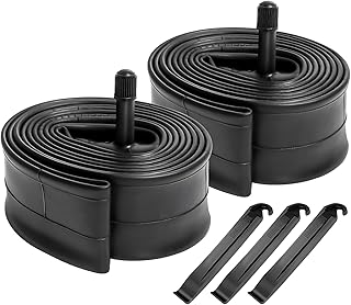 2-Pack 24" Bike Tubes 24x1.75/1.95/2.125 AV32mm Schrader Valve 24" Bicycle Tubes Compatible with 24x1.75 24x1.90 24x1.95 24x2.0 24x2.10 24x2.125 Mountain Bike Tire Tubes