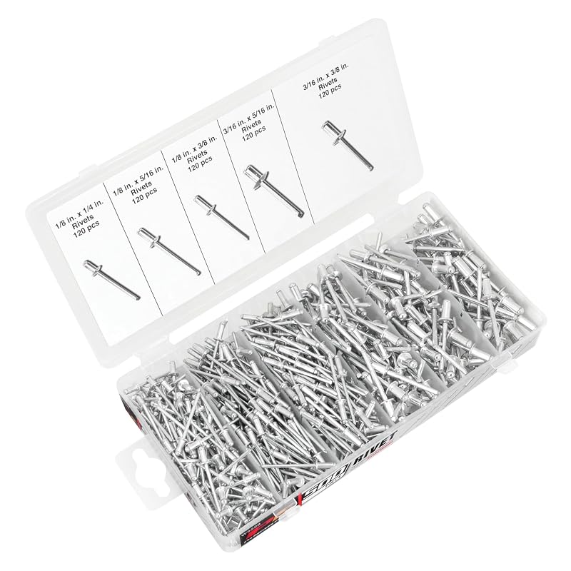 Kit de 500 Rebites de Alumínio Sortidos Performance Tool W5228