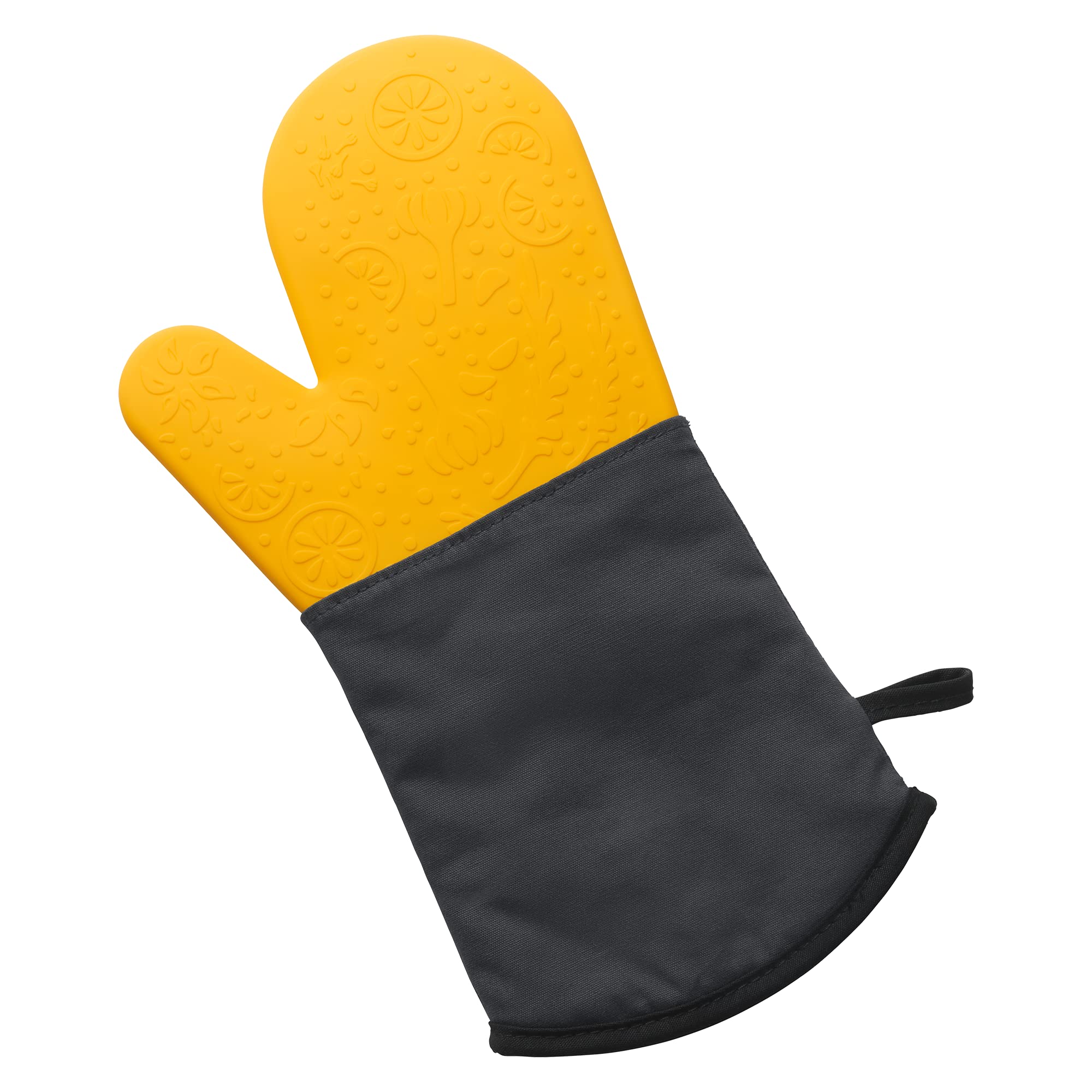 Lurch 70247 Oven Glove Silicone/Textile UV ProTech Surface Finish Lemonade