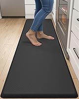 Vista 10 de DEXI Tapete de cocina acolchado antifatiga, extra largo, grande, cómodo, impermeable, de espuma viscoelástica, antifatiga, para escritorio, oficina