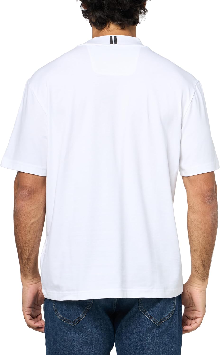 BOSS Mens Bold Logo Collar Tee - Image 2