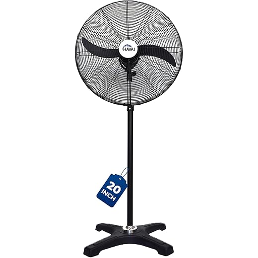 HAVAI 20 inches BLDC Pedestal Fan 2 Blade Design Energy Effi