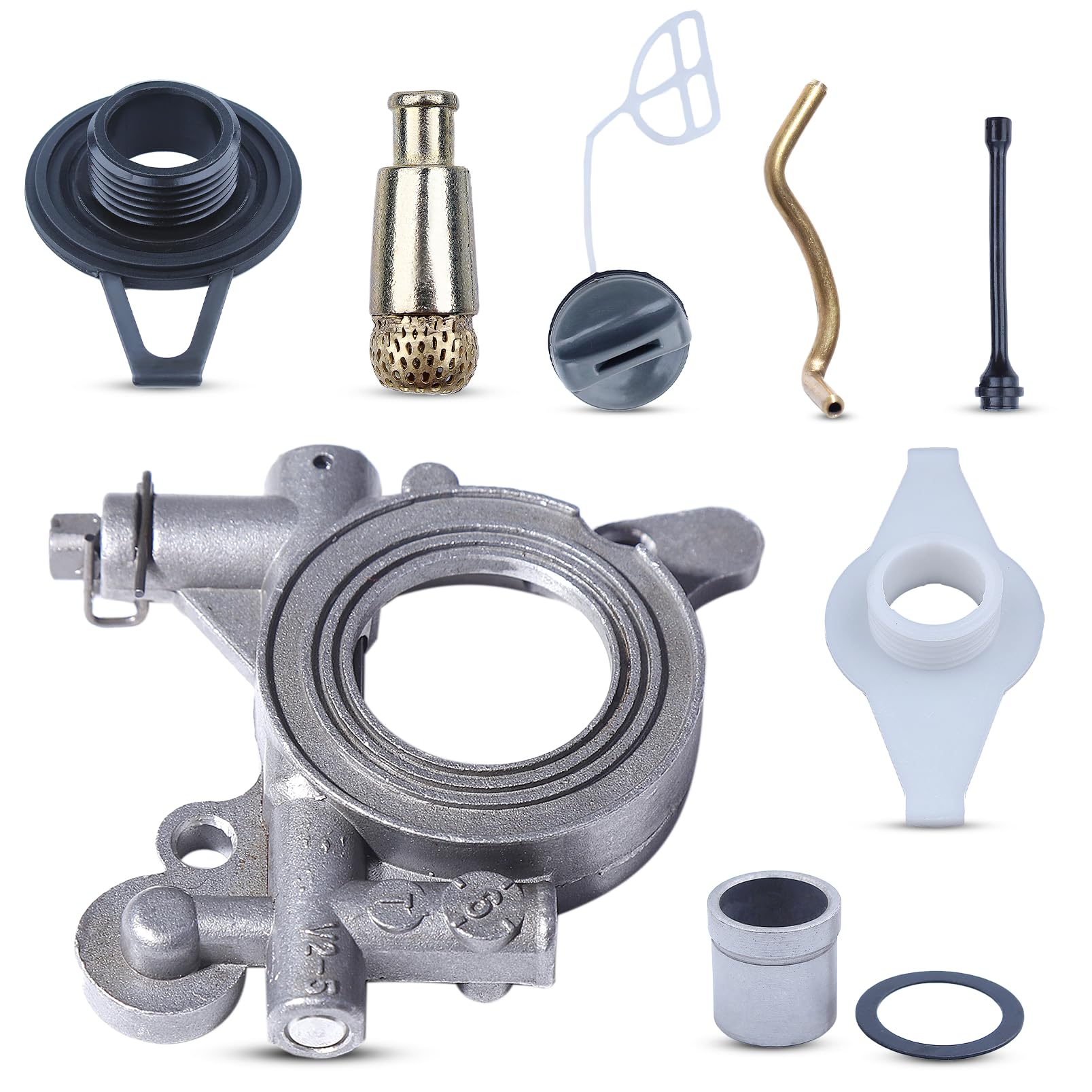 Haishine Oil Pump Line Worm Gear Kit for Husqvarna 372XP 365 371 385 390 362 570 575 576