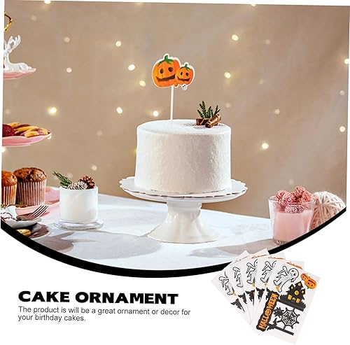 Miniatura 8 de Gadpiparty 50 pcs halloween cake insert bat cake insert cake pick topper salad toothpicks halloween toothpicks birthday toppers para comida