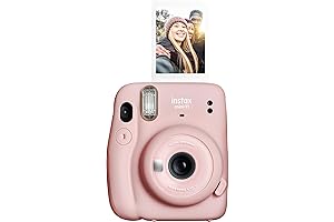 Sparkling Polaroid Mini Camera in Delicate Blush Pink