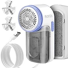 iRUNTEK Battery-Free Fabric Lint Remover, USB Powered Lint Shaver and Brush 2 in 1, Sweater Defuzzer Remove Fuzz, Lint Balls, Pills, Bobbles from Clothes, Furniture, Carpet, Couch