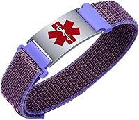 Vista 48 de Pulseras deportivas personalizadas de alerta médica para mujeres y hombres – Pulseras de identificación médica personalizadas con grabado gratuito