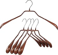 Vista 15 de Mawa by Reston Lloyd BodyForm Series - Percha antideslizante que ahorra espacio para chaquetas, trajes y abrigos, 16-1/2 pulgadas, estilo 42/L, Rojo