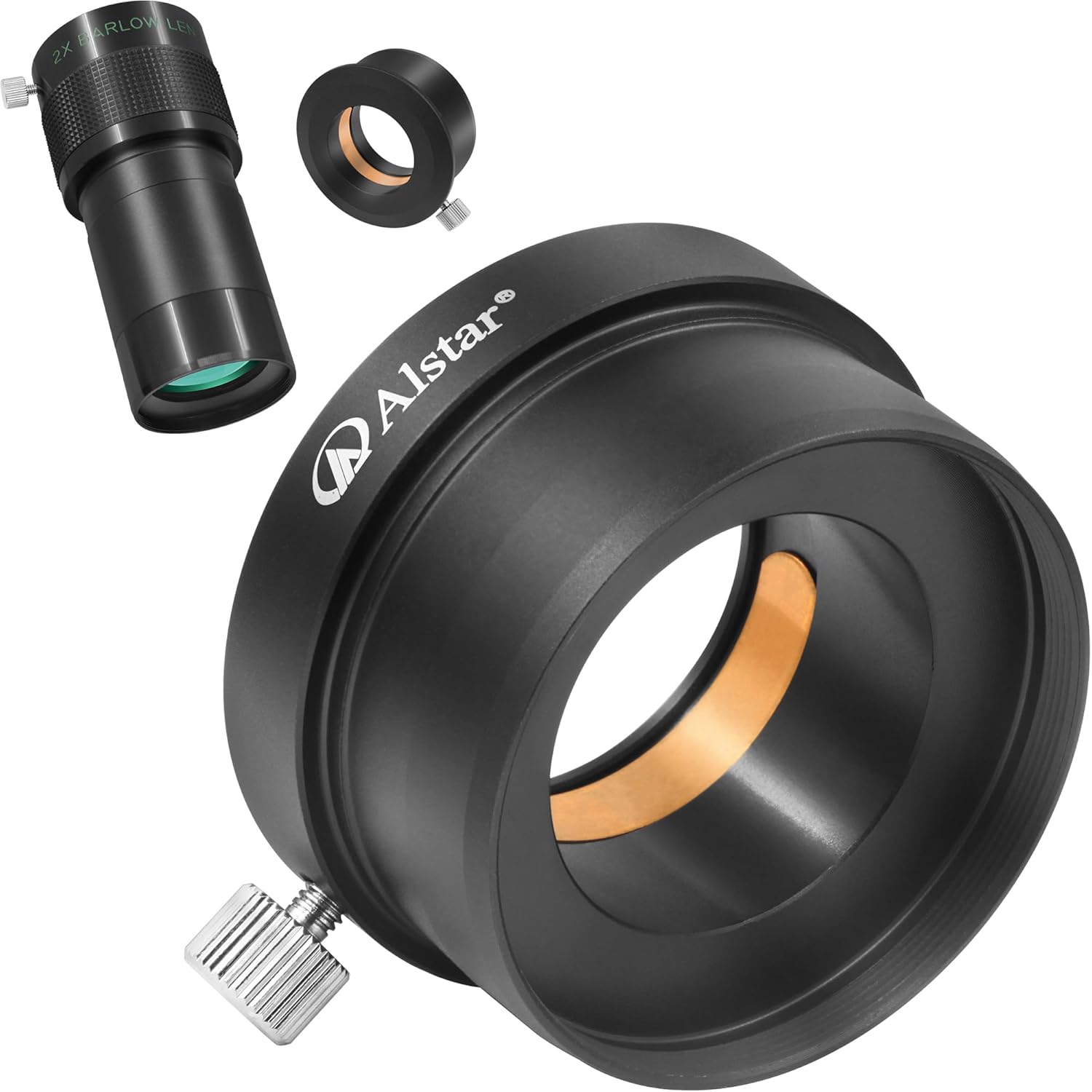 Alstar 2" to 1.25" Telescope Eyepiece Adapter - Bundle with - 2" ED 2X Telescope Barlow Lens