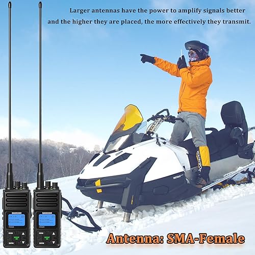 Miniatura 5 de SAMCOM Antena Whip de 15.1 pulgadas VHF/UHF (144MHz/440-470Mhz) Antenas de doble banda de 20 vatios para radios FPCN30A/FPCN10A u otras radios (2