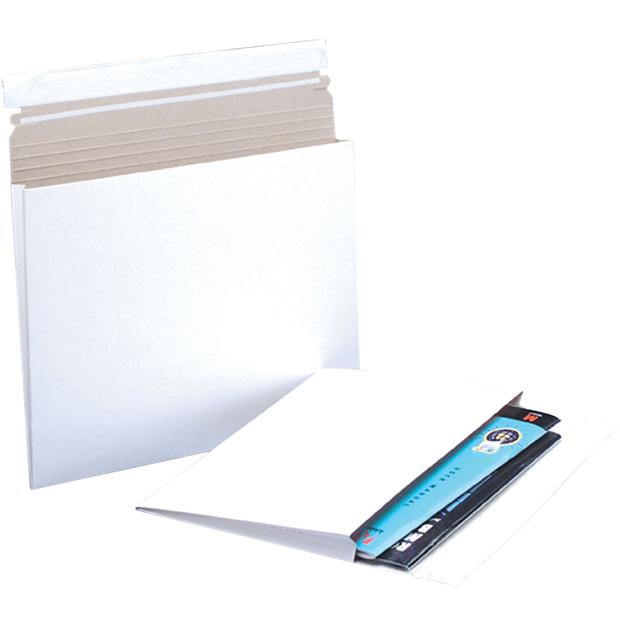 BOX USA BRM2G kartony wysyłkowe z zakładką boczną, 32,5 x 24,8 x 2,5 cm, białe, 100 sztuk