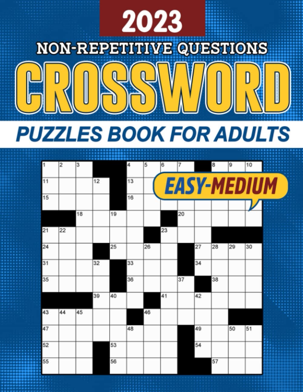Easy to Medium Crossword Puzzle Books For Adults with Solutions