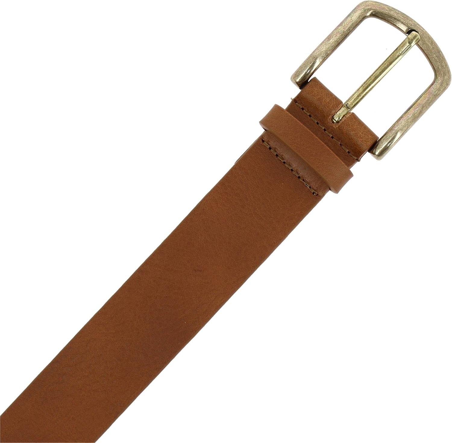 FASHIONGEN - Vegetable tanned bull leather belt, for women and men, ALFONSA