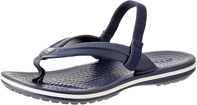 Crocs Unisex Kids Crocband Strap Flip, Navy , 8 UK Child