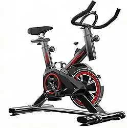Bicicleta ergonomica Spinning Silenciosa Vertical com Ajuste de Resistência, Monitor LCD e Assento Confortável, Ideal para Academia e Uso Doméstico