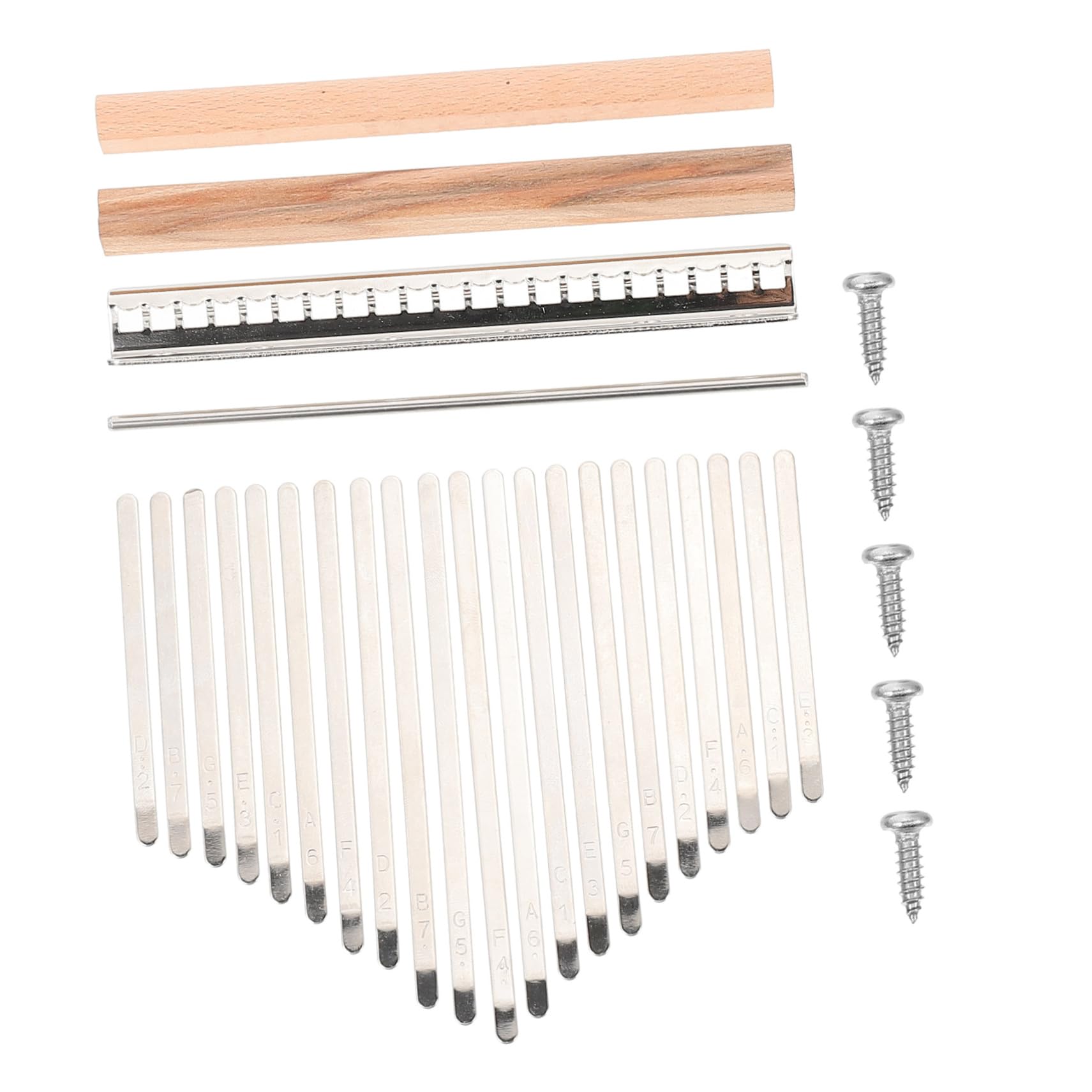 JOINPAYA 1 Set Tone Accessory Complete Thumb Piano Kit for Easy Self Assembly and Portable Music Enjoyment for Beginners and Music Lovers