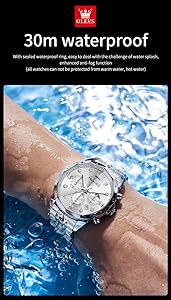 OLEVS Watches for Men Luxury Diamond Casual Large Dial Watches Stainless Steel Waterproof Business Dress Analog Luminous Date Mens Watches