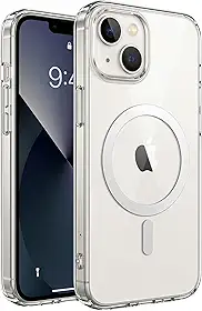 Capa Mag-Safe para [iPhone 13] Capinha Slim Premium com [Proteção de Câmera] Magnetica Clear Case Transparente [Anti-Amarelamento], Compatível com MagSafe, Resistente a Riscos e Anti Impacto