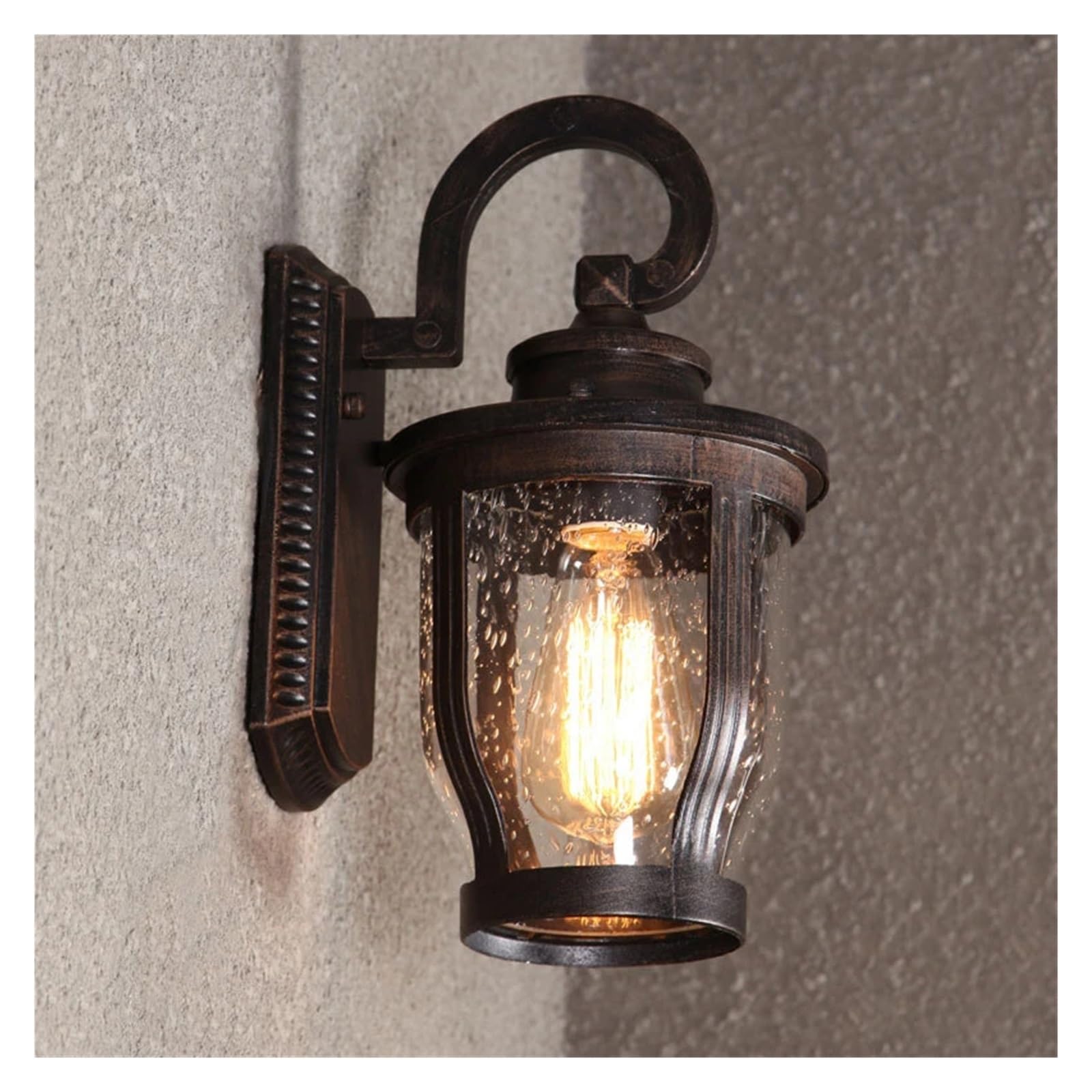 SYAXVOM E27 Wall Sconce European V-intage Waterproof Lamp Industrial Bar Porch