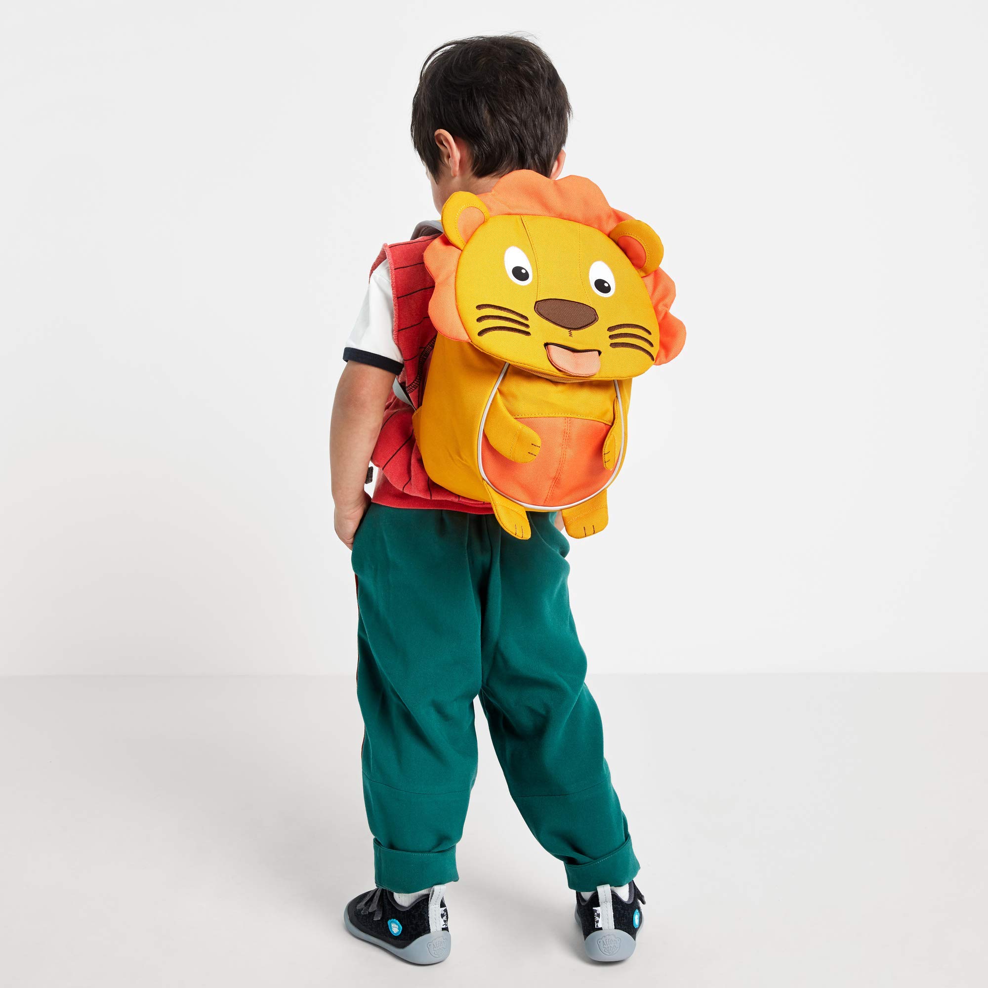 Affenzahn Kleiner Freund Kindergarten-Rucksack & LÄSSIG Brotdose & Trinkflasche Set - Lunch Set mit Lunchbox und Trinkflasche (460 ml)/About Friends Lion