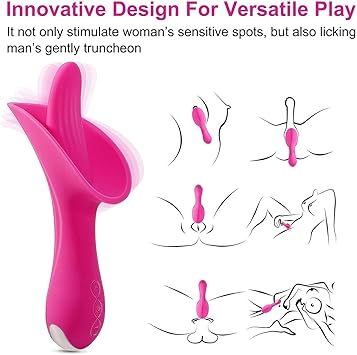 Vibrador clítoris, vibrador Tongue G Spot para ella, vibrador ...