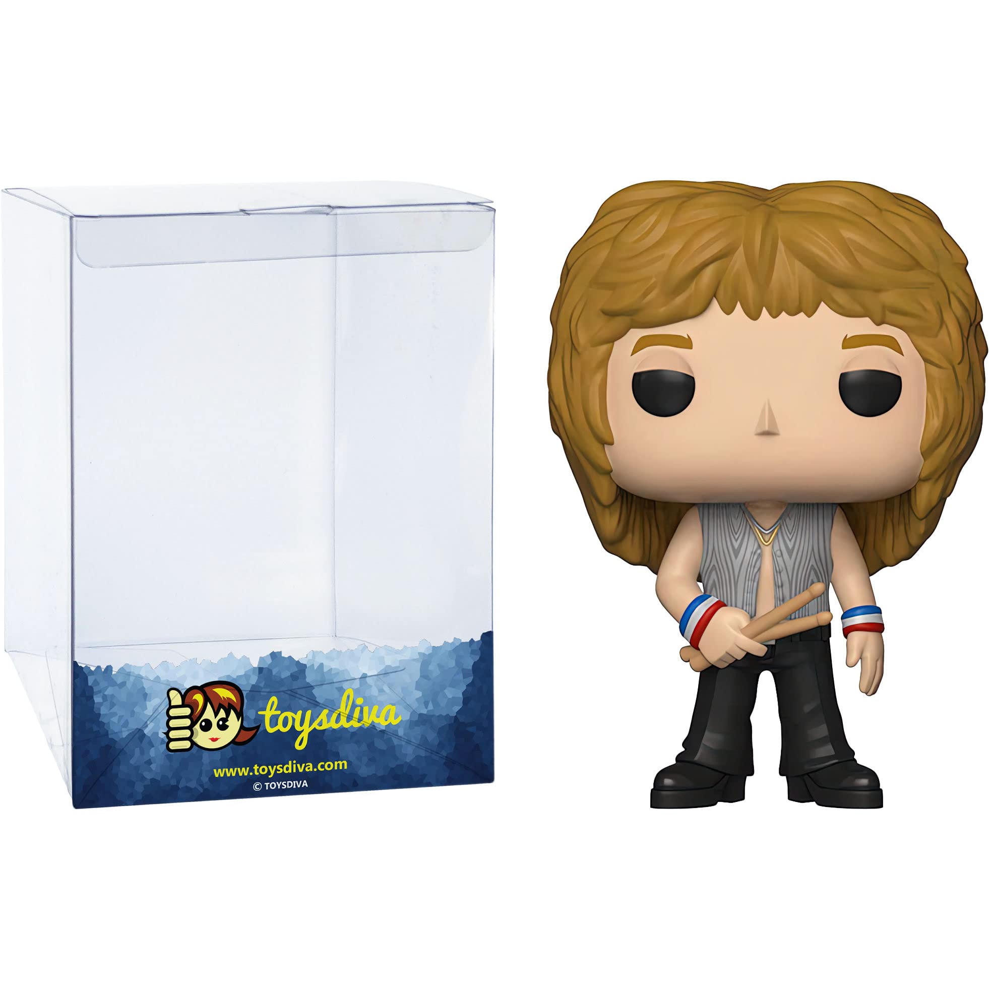 Roger Taylo r: P o p ! Rocks - Set di figurine in vinile con 1 pellicola protettiva grafica compatibile ToysDiva, 094 - 33716 - B)