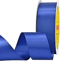 Vista 168 de Cinta de satén plateada de doble cara de 1-1/2 pulgadas x 50 yardas, cinta plateada de poliéster para envolver regalos, muy adecuada para bodas