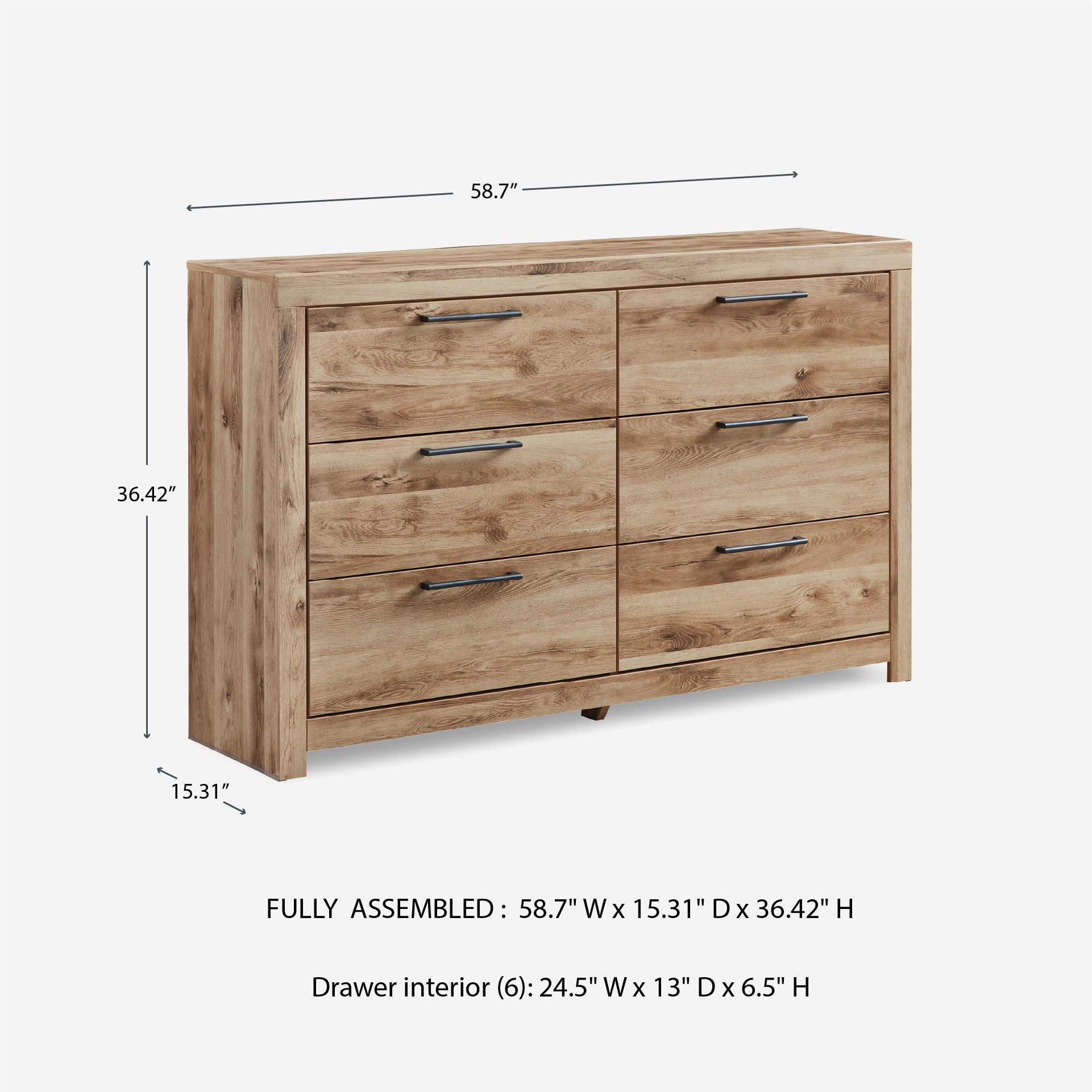 ashley furniture mid century modern dresser Miren Midcentury Modern 6 Drawer Dresser