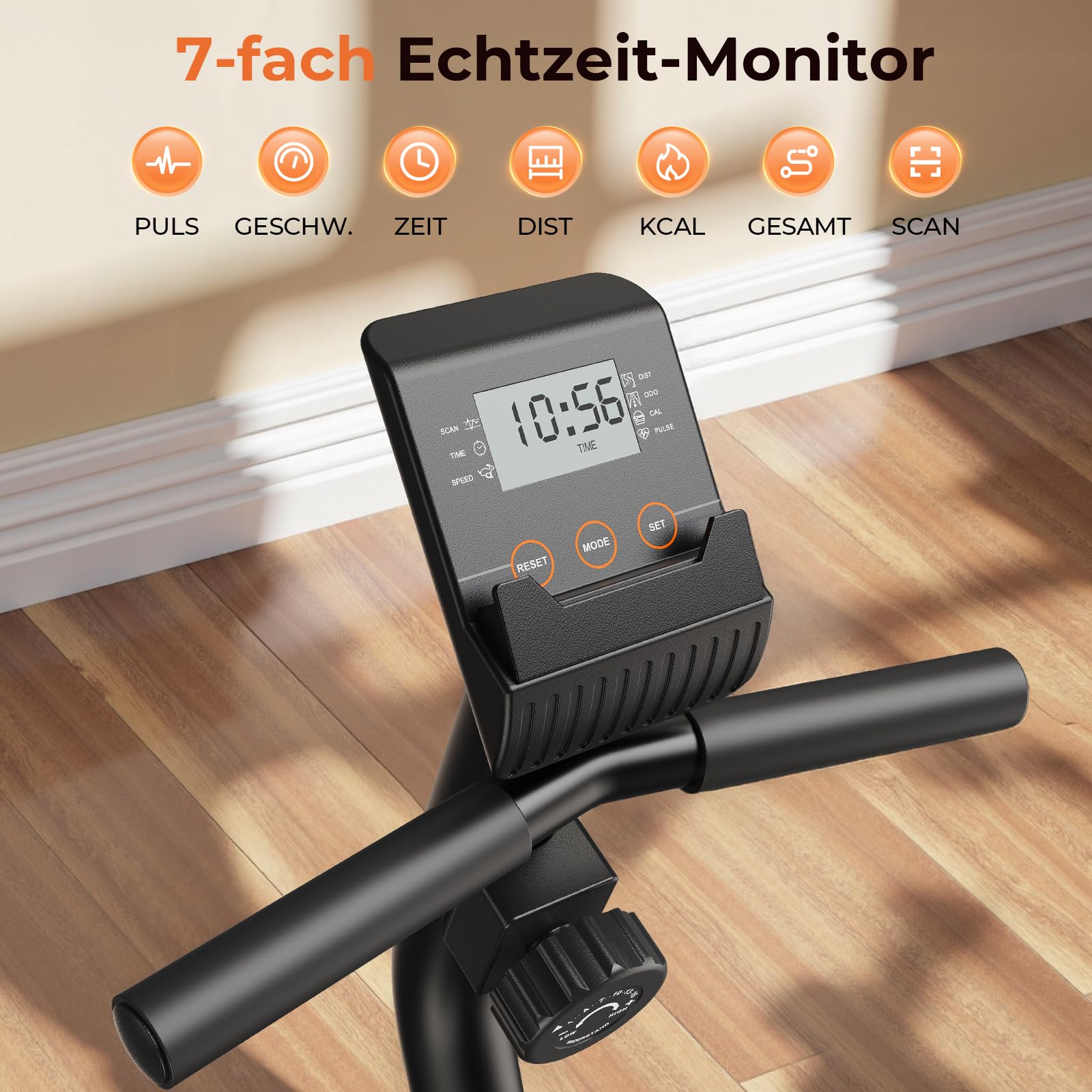YOSUDA Liegeergometer Testsieger, 16 Widerstufen, Magnetbremse, Leise Liegerad Heimtrainer, verstellbarer Sitz, einfache Montage, LCD-Display und Pulssensoren, 160kg, Heimtrainer Fahrrad für Zuhause